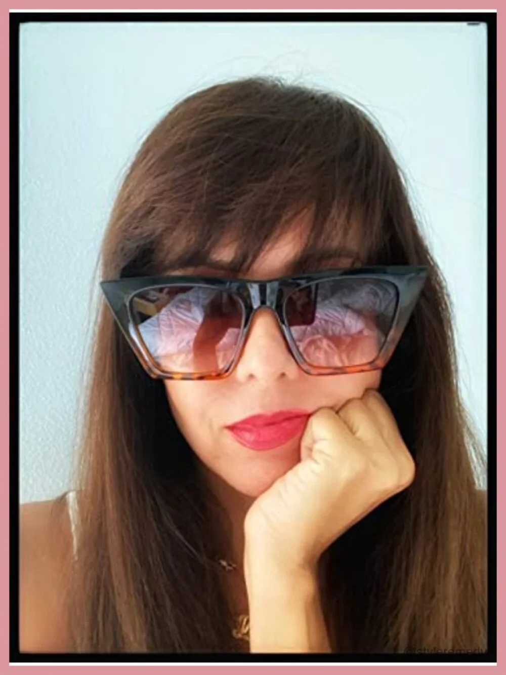 Vintage Square Cat Eye Sunglasses UV400 Protection